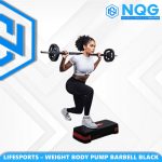 NQG – New Alat Olahraga Gym Fitness Sport Weight Pump Barbell Set Body Gym Black Color 20 Kg