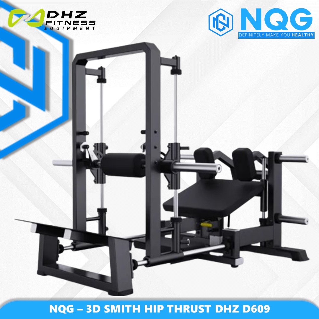 NQG – New Alat Olahraga Fitness Gym 3D Smith Machine Hip Thrust Machine Plate Loaded DHZ A609