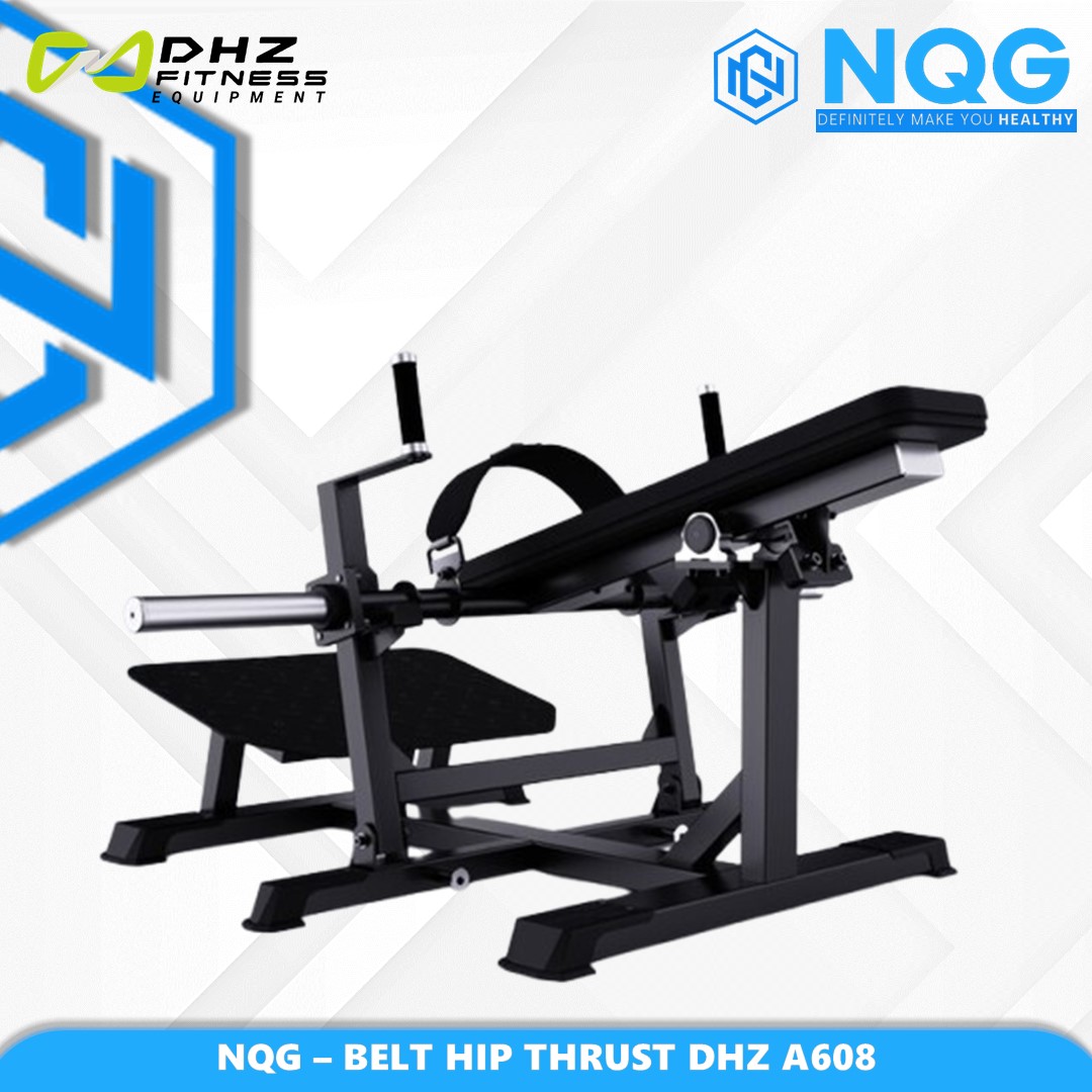 NQG – New Alat Olahraga Fitness Gym Hip Thrust With Belt Machine Plate Loaded DHZ A608