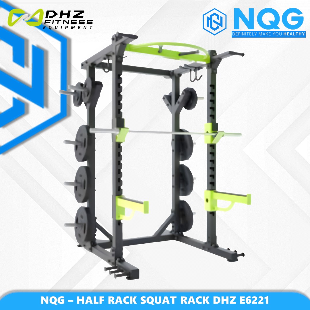 NQG – New Alat Olahraga Fitness Gym Functional Half Rack Squat Power Rack Machine DHZ E6221