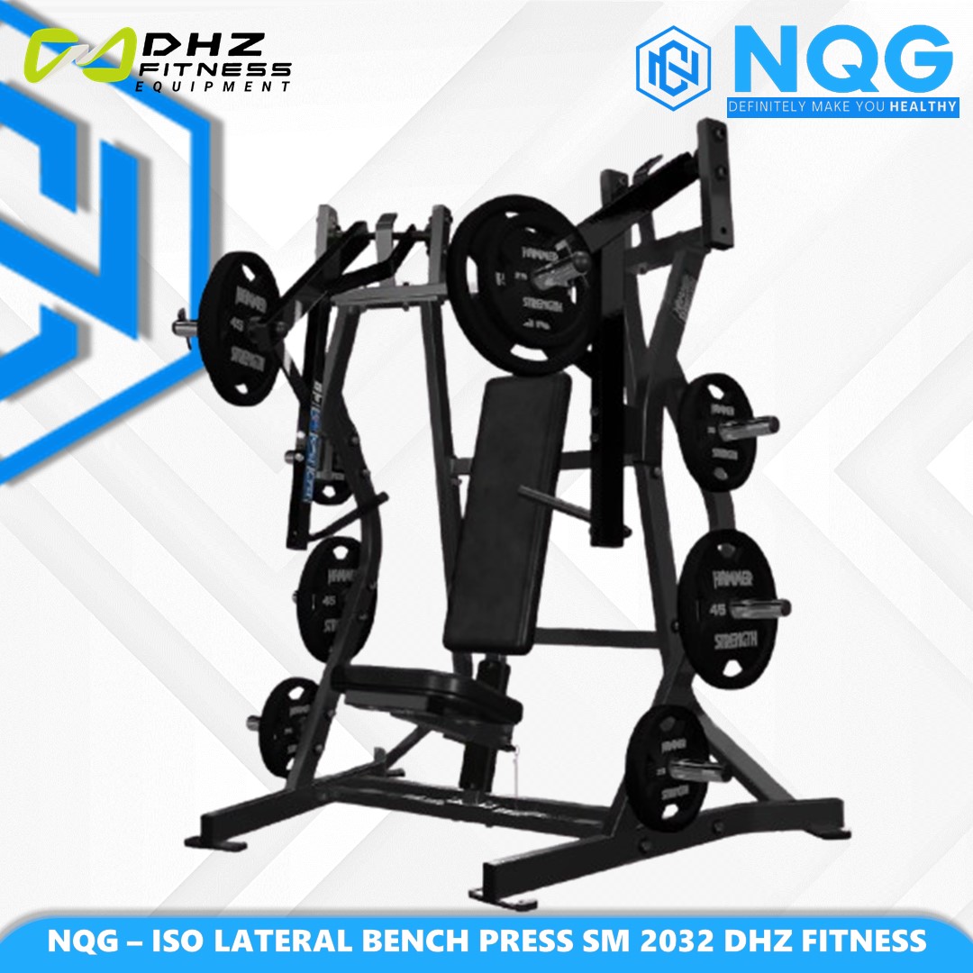 NQG – New Alat Olahraga Fitness Gym ISO Lateral Bench Press Machine SM2032 DHZ Hammer Force Pro