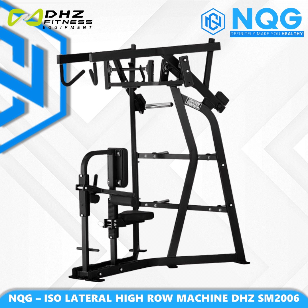 NQG – New Alat Olahraga Fitness Gym ISO Lateral High Row Machine SM2006 Dhz Hammer Force Pro