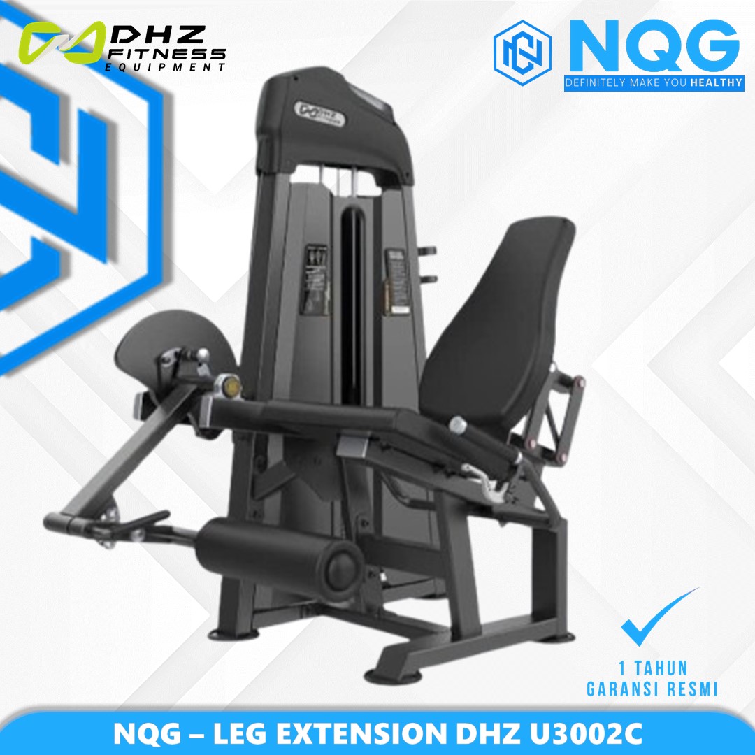 NQG – New Alat Olahraga Fitness Gym Machine Seated Leg Extension DHZ U3002C Pin Loaded
