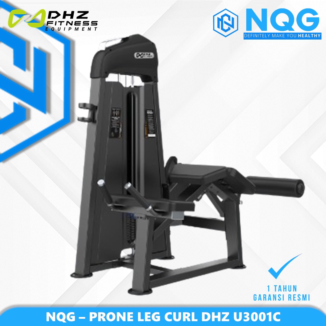 NQG – New Alat Olahraga Fitness Gym Machine Prone Leg Curl DHZ U3001C Pin Loaded Commercial