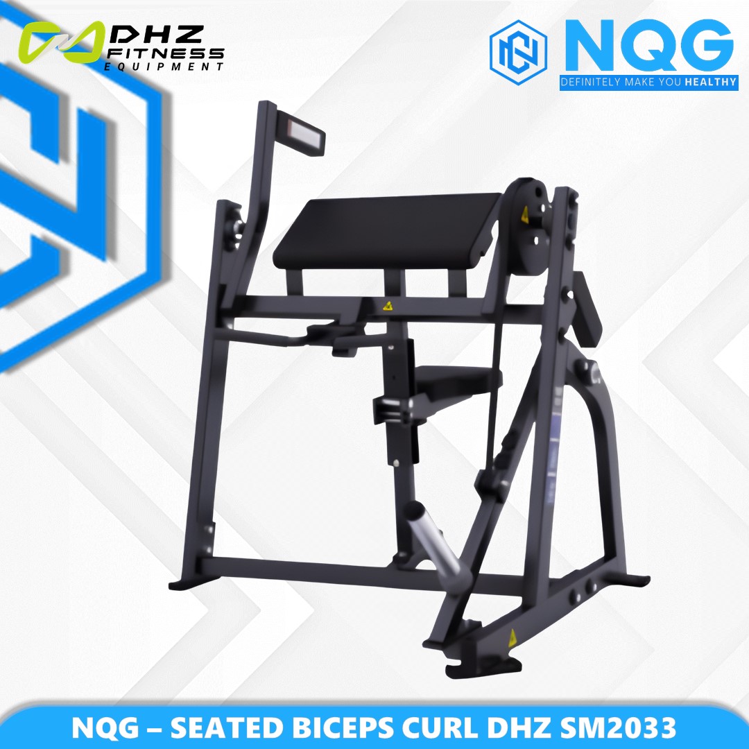 NQG – New Alat Olahraga Fitness Gym Seated Biceps Curl Machine DHZ Hammer Force Pro SM2033