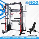 NQG – New Alat Olahraga Fitness Gym All In One Power Rack Smith Machine BM 3090MS