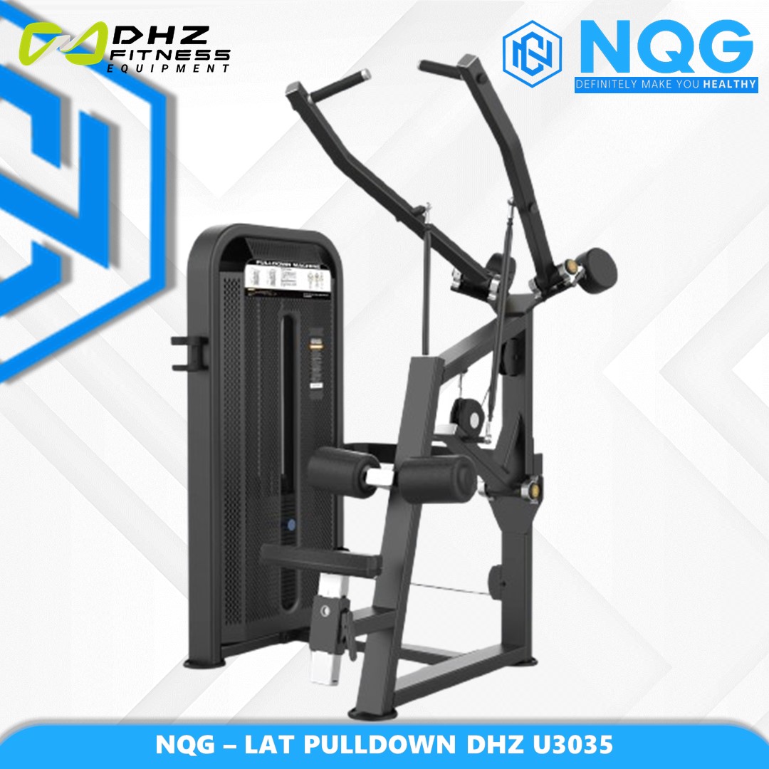 NQG – New Alat Olahraga Fitness Gym Lat Pulldown Machine Pin Loaded DHZ U3035 Commercial