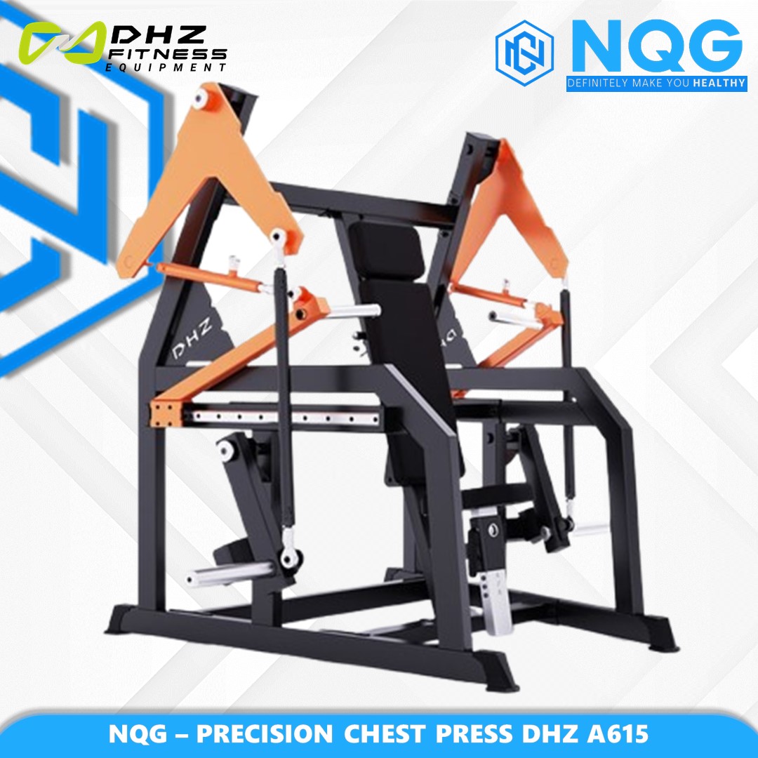 NQG – New Alat Olahraga Fitness Gym Precision Chest Press Machine Plate Loaded DHZ A615