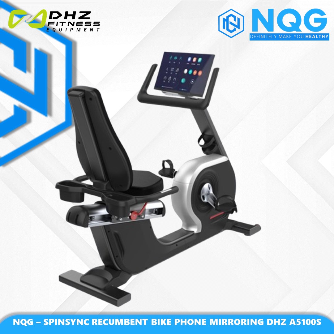 NQG – New Alat Olahraga Fitness Spinsync Recumbent Bike Phone Mirroring Cardio DHZ A5100S
