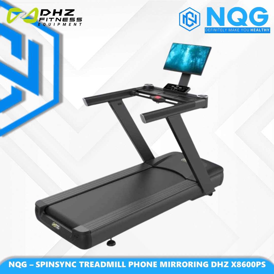 NQG – New Alat Olahraga Fitness Spinsync Treadmill Listrik With Phone Mirroring DHZ X8600PS