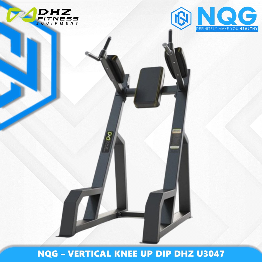 NQG – New Alat Olahraga Fitness Gym Vertical Knee Up Dip Chin Machine DHZ Evost Series U3047