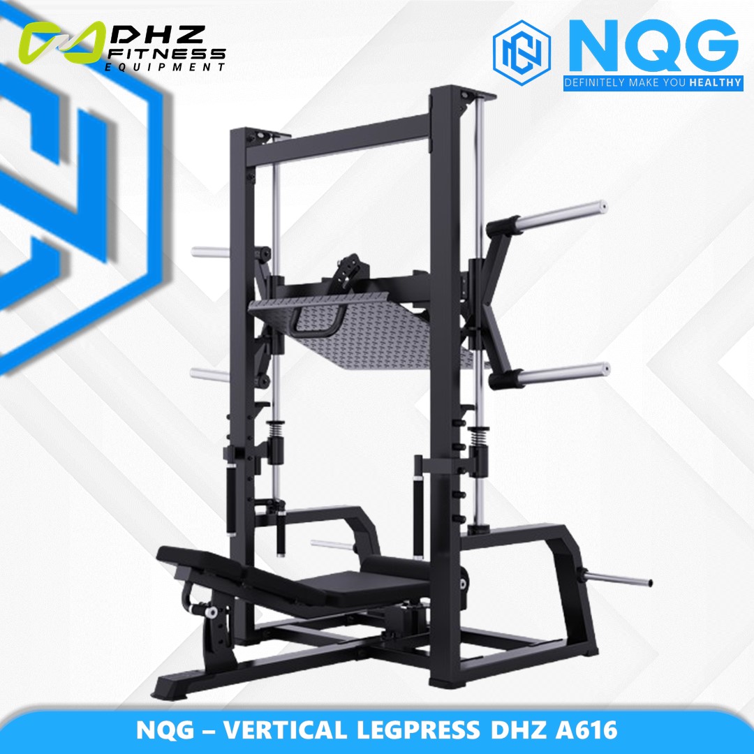 NQG – New Alat Olahraga Fitness Gym Vertical Leg Press Machine Plate Loaded DHZ A616