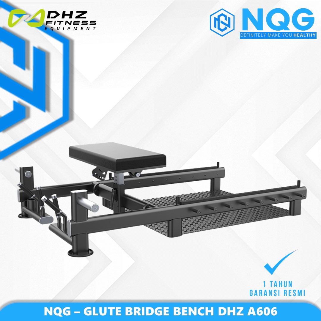 NQG – New Alat Olahraga Fitness Gym Glute Bridge Bench Builder Machine Plate Loaded DHZ A606