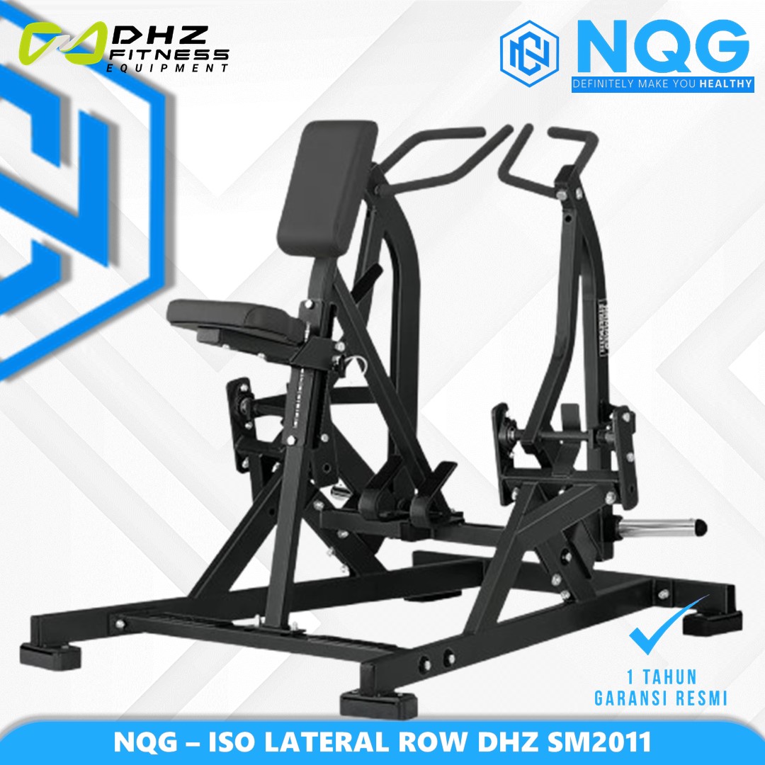 NQG – New Alat Olahraga Fitness Gym ISO Lateral Row Machine SM2011 Dhz Hammer Force Pro