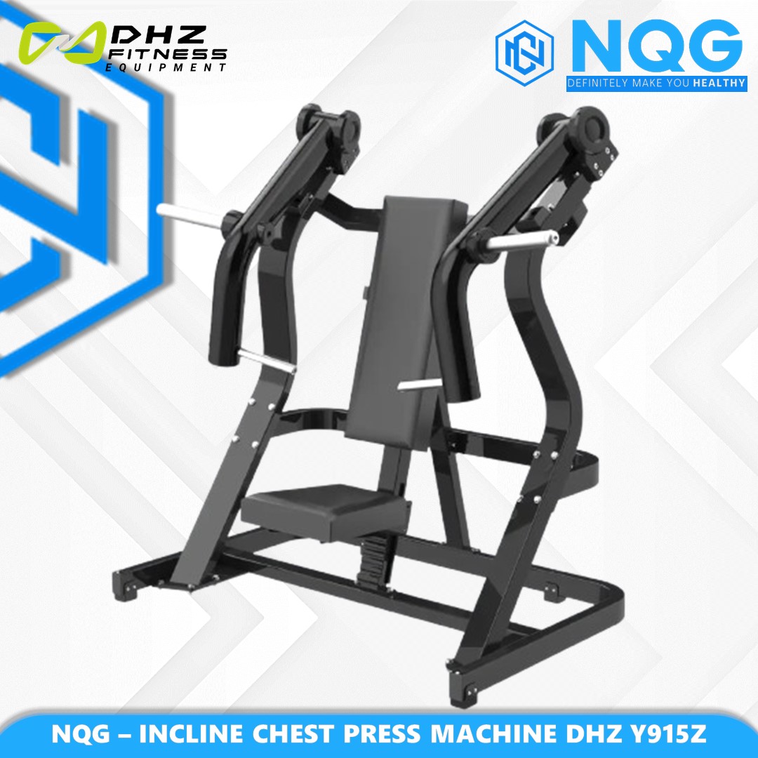 NQG – New Alat Olahraga Fitness Gym Incline Chest Press Machine DHZ Y915Z Y Series Plate Load