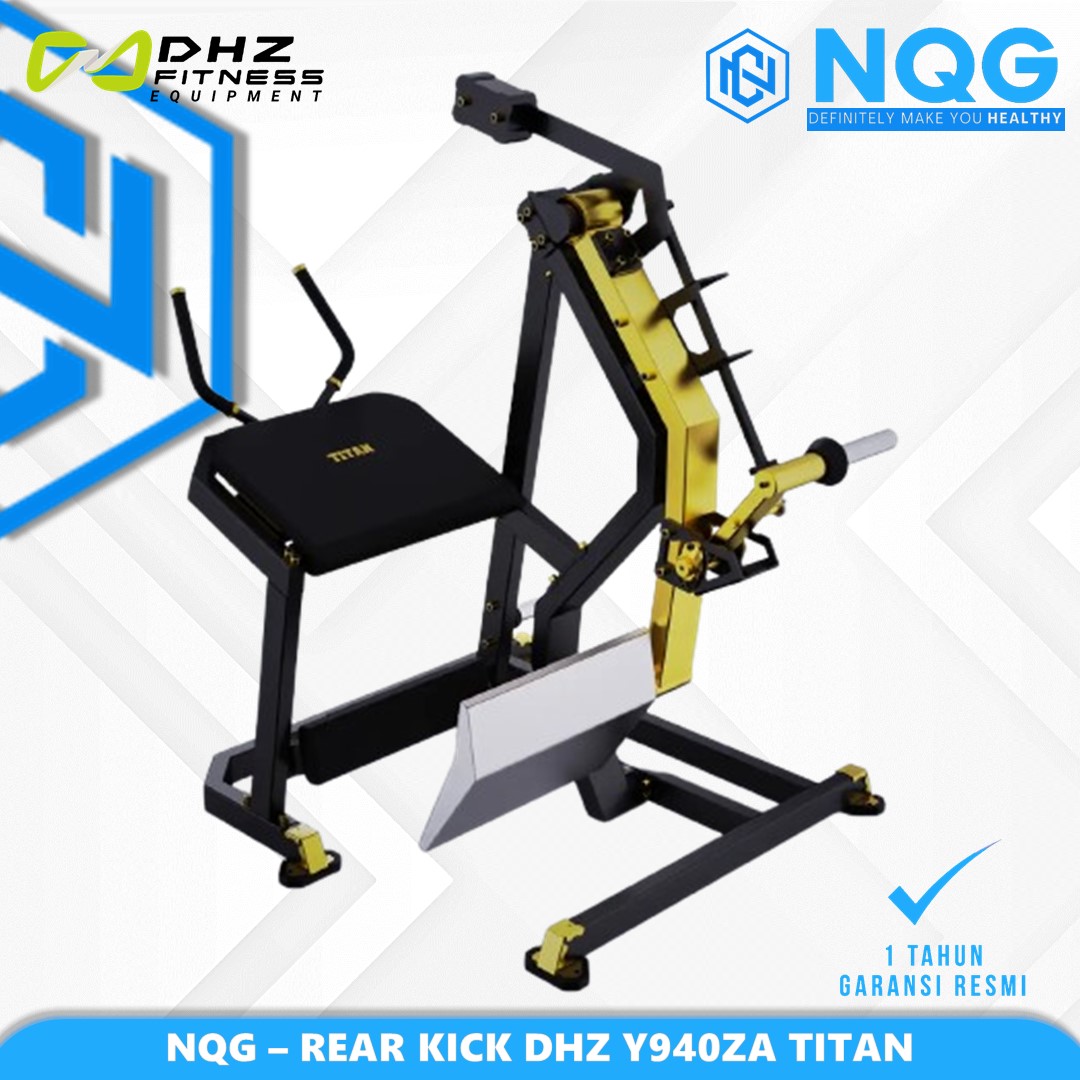 NQG – New Alat Olahraga Fitness Gym Golden Rear Kick Titan Series DHZ Y940ZA Plate Loaded