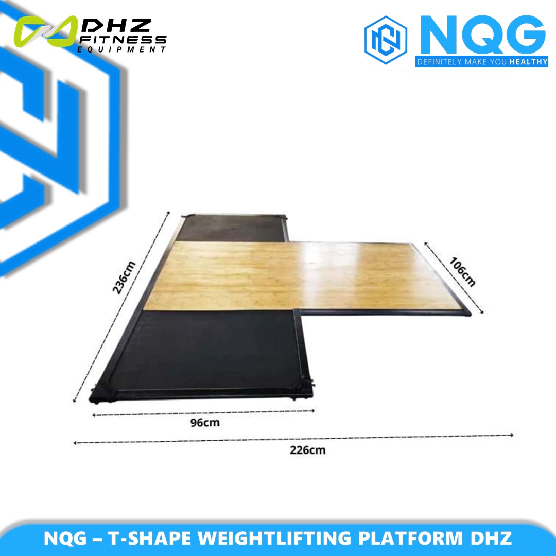NQG – New Alat Olahraga Fitness Gym T Shape Weightlifting Deadlift Powerlifting Platform DHZ