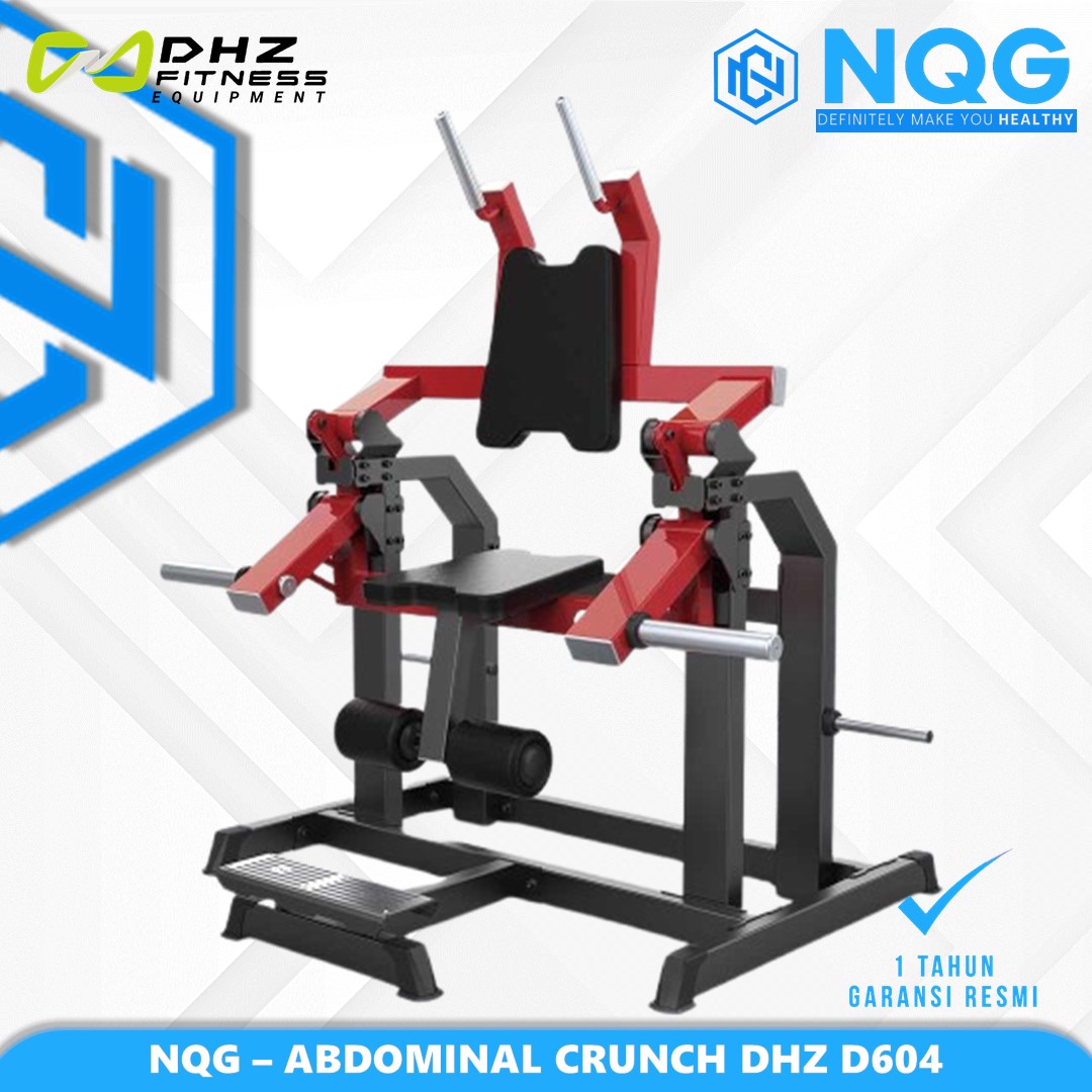 NQG – New Alat Olahraga Fitness Gym Abdominal Crunch Machine Plate Loaded Defender DHZ D604