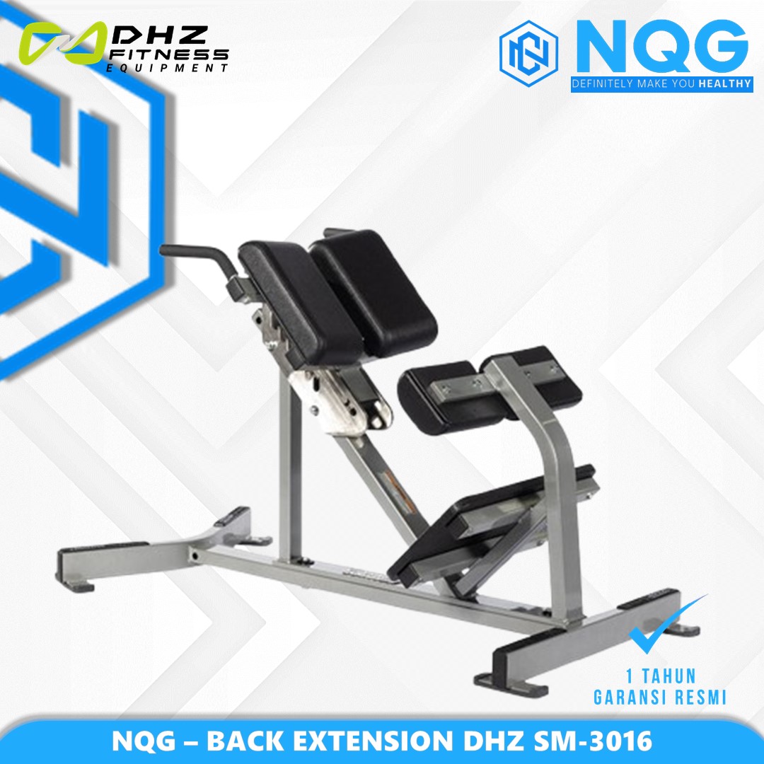 NQG – New Alat Olahraga Fitness Gym Roman Chair Back Extension DHZ SM3016 Commercial Grade