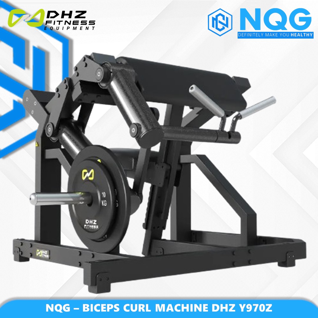 NQG – New Alat Olahraga Fitness Gym Seated Biceps Curl Machine DHZ Y970Z Y Series Plate Load