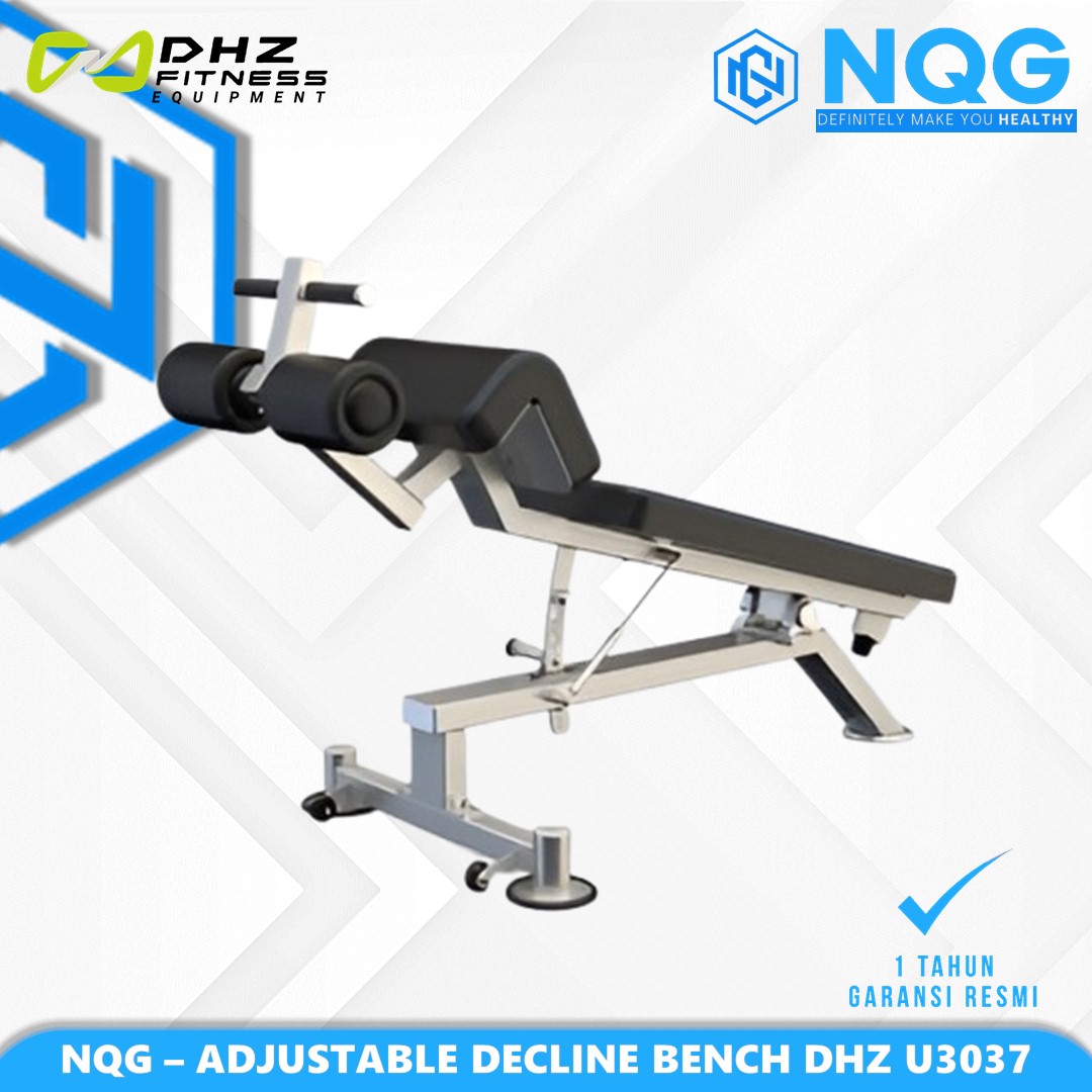 NQG – New Alat Olahraga Gym Fitness Adjustable Decline Bench Machine DHZ Evost Series U3037