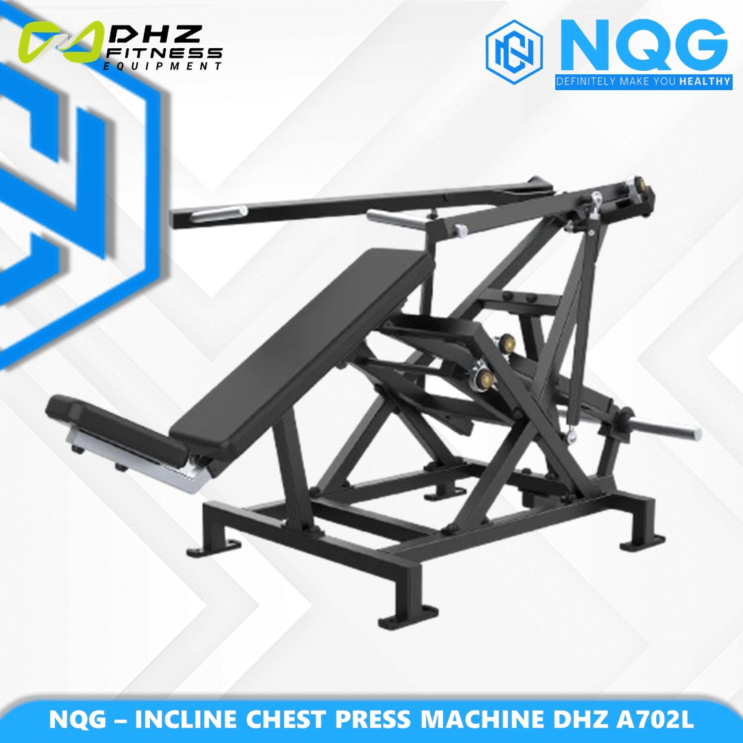 NQG – New Alat Olahraga Fitness Gym Incline Chest Press Machine DHZ Plate Loaded A702L Flex
