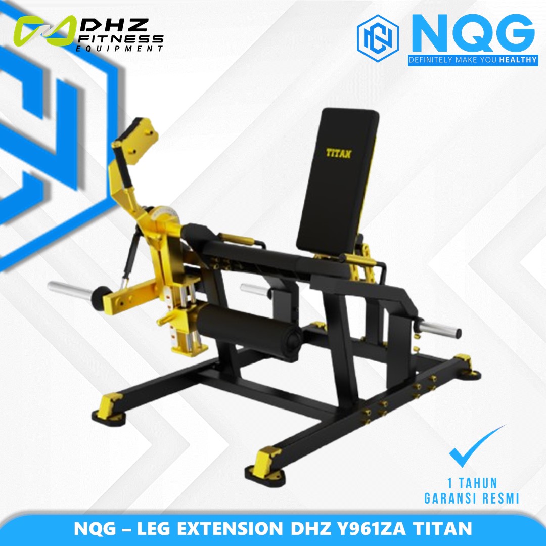 NQG – New Alat Olahraga Fitness Gym Golden Leg Extension Titan Series DHZ Y961ZA Plate Loaded