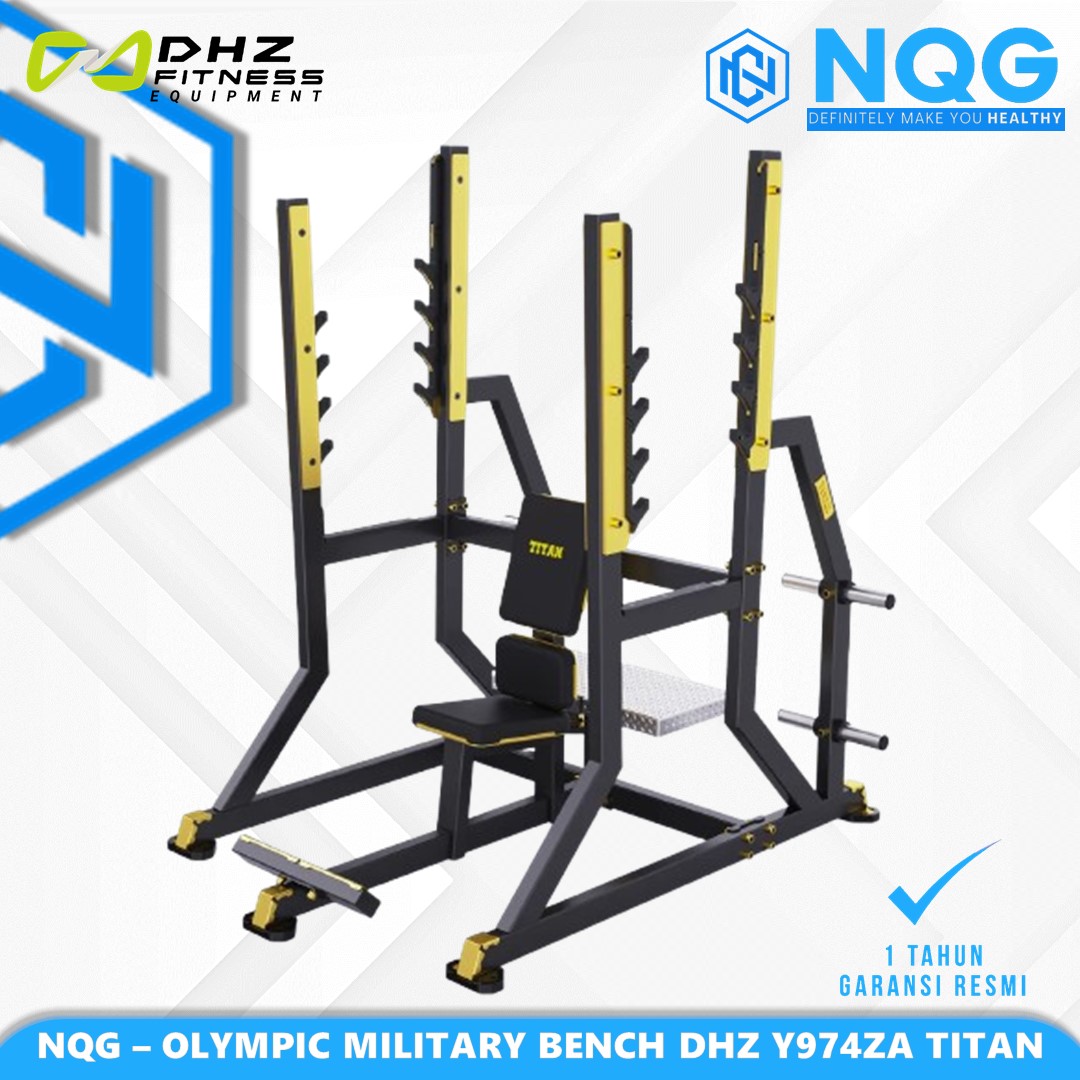 NQG – New Alat Olahraga Fitness Golden Olympic Military Bench Press Titan Series DHZ Y974ZA