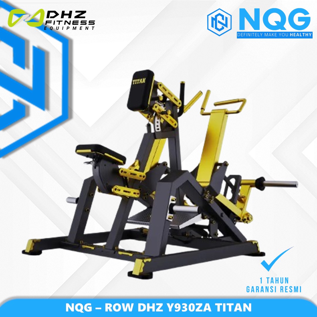 NQG – New Alat Olahraga Fitness Gym Golden Row Machine Titan Series DHZ Y930ZA Plate Loaded