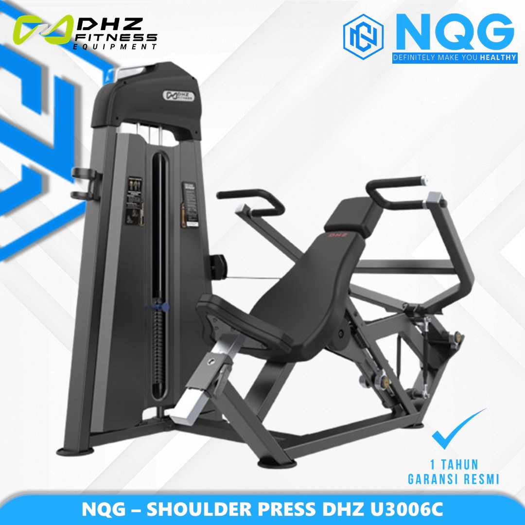 NQG – New Alat Olahraga Fitness Gym Shoulder Press Machine Pinloaded Evost Series DHZ U3006C