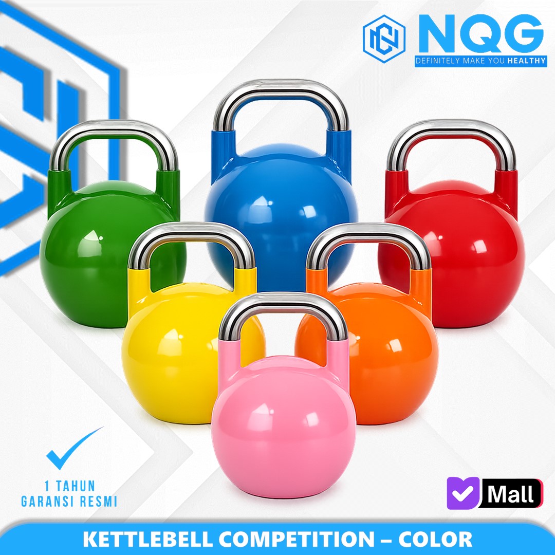 NQG – New Alat Olahraga Fitness Gym Kettlebell Competition Grade – Kettle Bell – Color- Dumbbell